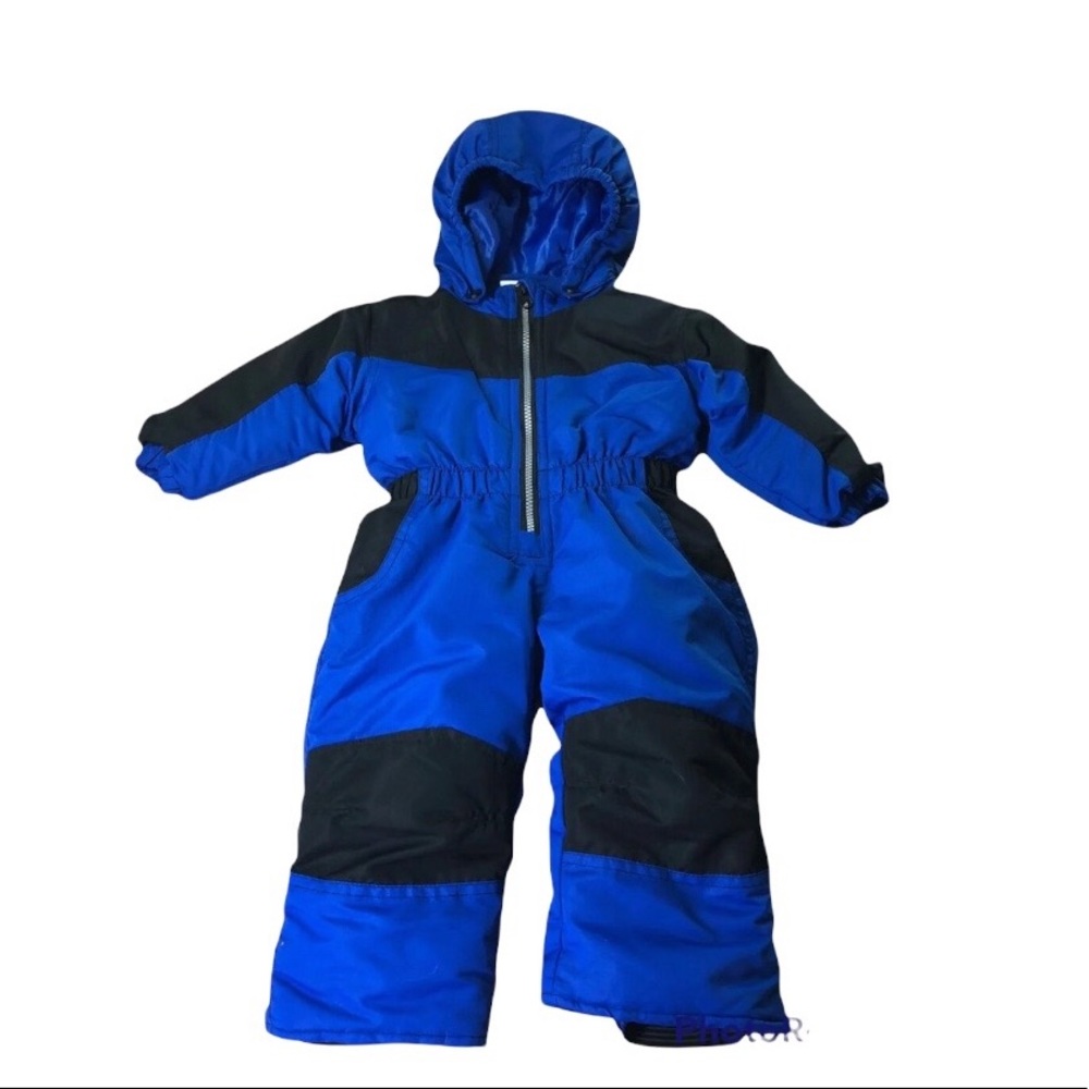 Snowsuit Blue Black Stay Warm and Dry!  12 months Healthtex